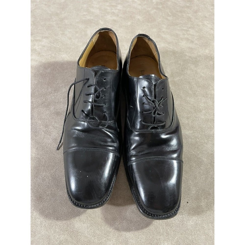 Russell & Bromley Made By‎ Hand Black Oxford Lace Up Shoes Men's Size 10.5